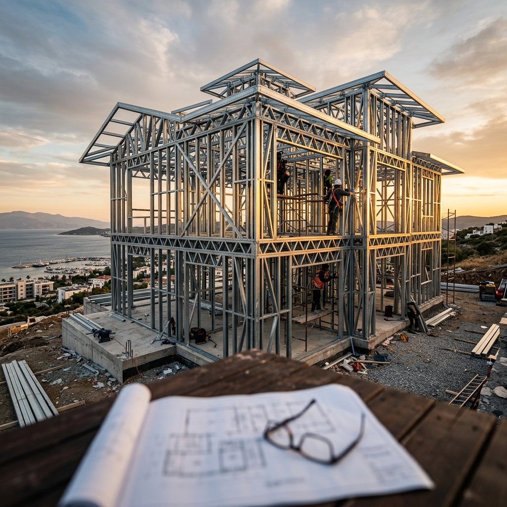 Çelik Konstrüksiyon Villa CNC Roll-Form Üretim ve Mühendislik Teknolojisi