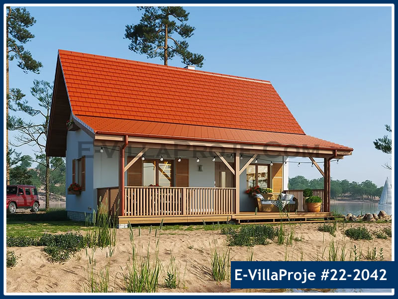 CKV-22-2042 100 m2 3+1 2 Katlı (Dubleks) Çelik Konstrüksiyon Villa Modeli