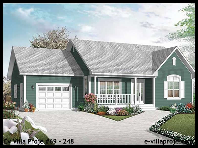 CKV-69-248 101 m2 3+1 Tek Katlı Çelik Konstrüksiyon Villa Modeli