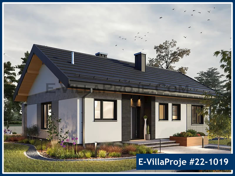 CKV-22-1019 101 m2 3+1 Tek Katlı Çelik Konstrüksiyon Villa Modeli