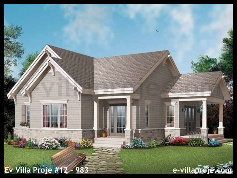 CKV-12-983 103 m2 3+1 Tek Katlı Çelik Konstrüksiyon Villa Modeli