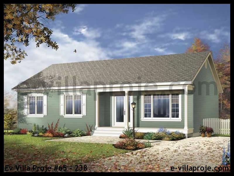CKV-65-238 107 m2 3+1 Tek Katlı Çelik Konstrüksiyon Villa Modeli