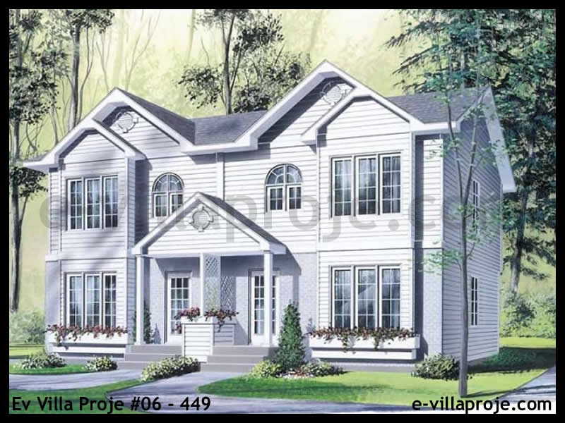 CKV-06-449 109 m2 3+1 2 Katlı (Dubleks) Çelik Konstrüksiyon Villa Modeli