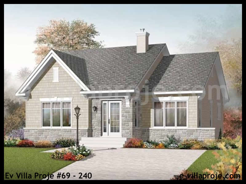 CKV-69-240 109 m2 3+1 Tek Katlı Çelik Konstrüksiyon Villa Modeli
