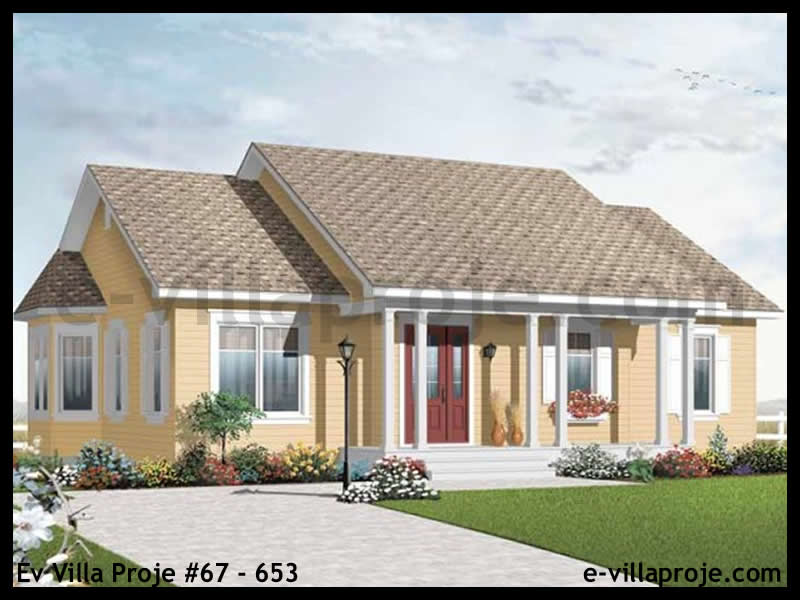 CKV-67-653 110 m2 3+1 Tek Katlı Çelik Konstrüksiyon Villa Modeli