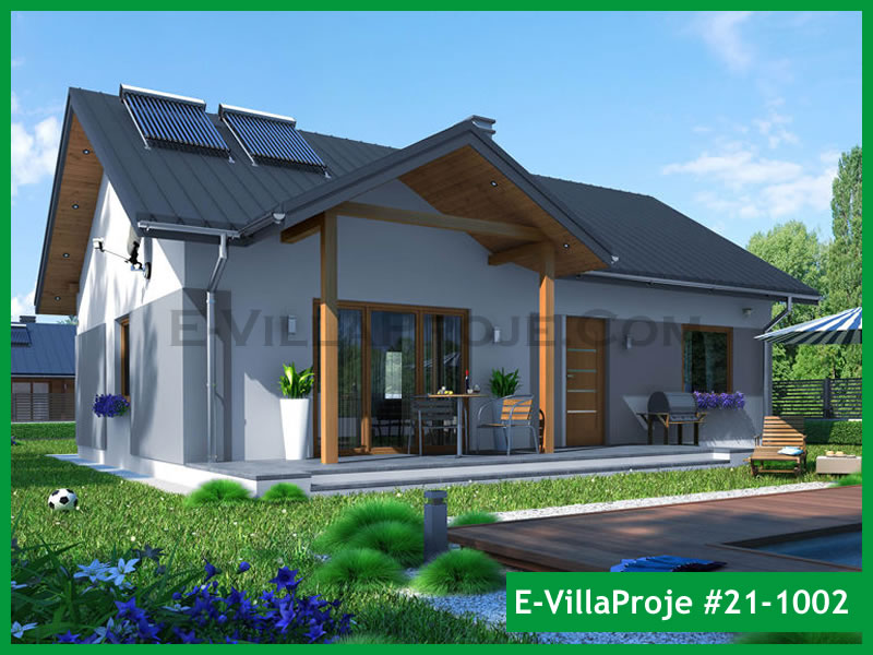 CKV-21-1002 112 m2 3+1 Tek Katlı Çelik Konstrüksiyon Villa Modeli