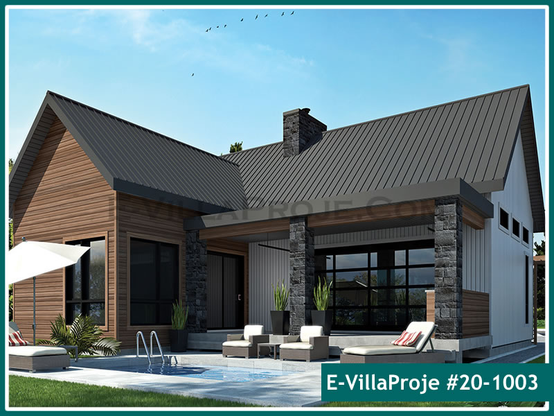 CKV-20-1003 113 m2 3+1 Tek Katlı Çelik Konstrüksiyon Villa Modeli