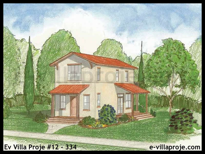 CKV-12-334 114 m2 3+1 2 Katlı (Dubleks) Çelik Konstrüksiyon Villa Modeli