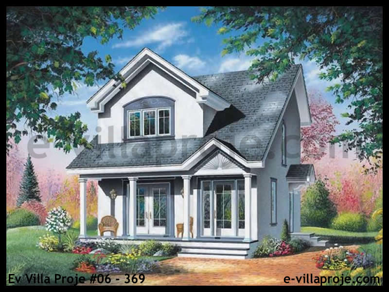 CKV-06-369 118 m2 3+1 2 Katlı (Dubleks) Çelik Konstrüksiyon Villa Modeli