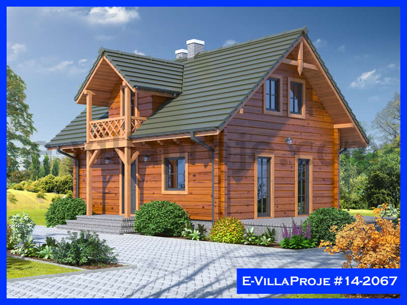 CKV-14-2067 124 m2 3+1 2 Katlı (Dubleks) Çelik Konstrüksiyon Villa Modeli