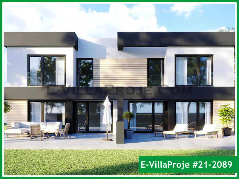 CKV-21-2089 125 m2 3+1 2 Katlı (Dubleks) Çelik Konstrüksiyon Villa Modeli