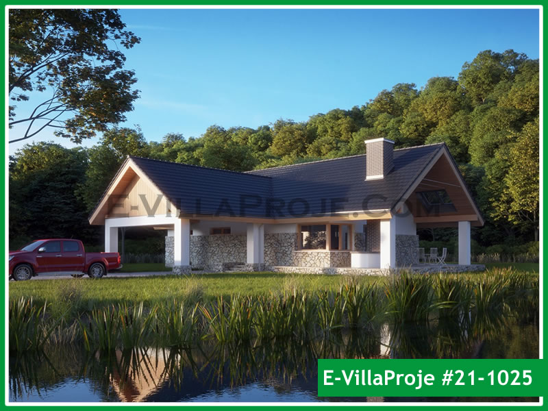 CKV-21-1025 129 m2 3+1 Tek Katlı Çelik Konstrüksiyon Villa Modeli
