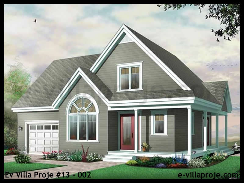 CKV-13-002 132 m2 3+1 2 Katlı (Dubleks) Çelik Konstrüksiyon Villa Modeli