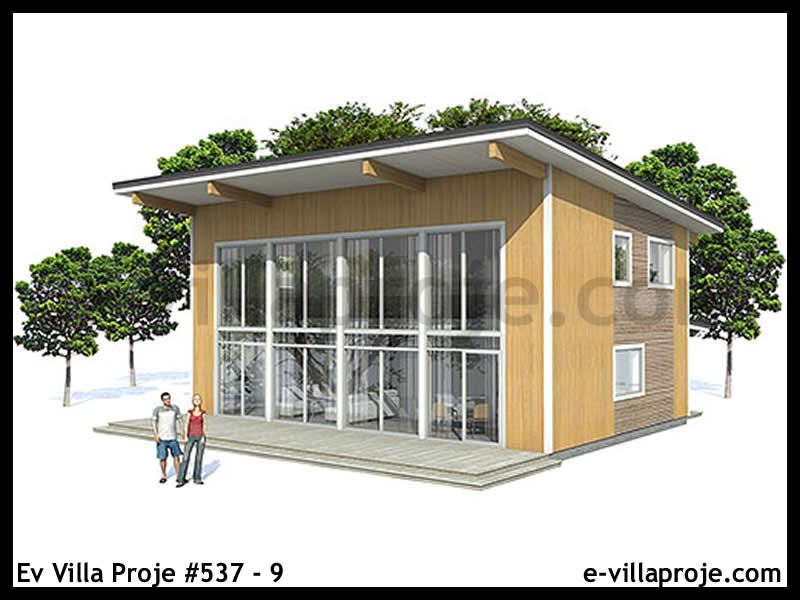 CKV-537-9 134 m2 3+1 2 Katlı (Dubleks) Çelik Konstrüksiyon Villa Modeli