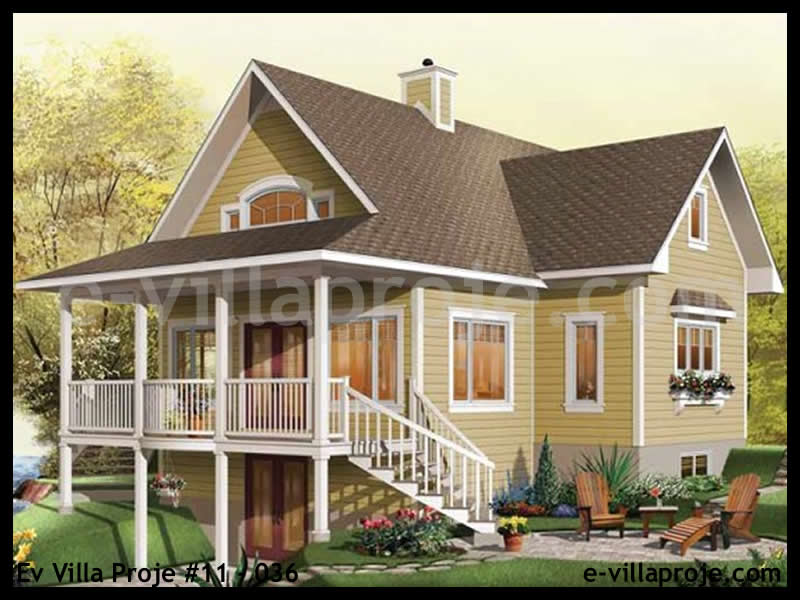 CKV-11-036 134 m2 3+1 2 Katlı (Dubleks) Çelik Konstrüksiyon Villa Modeli