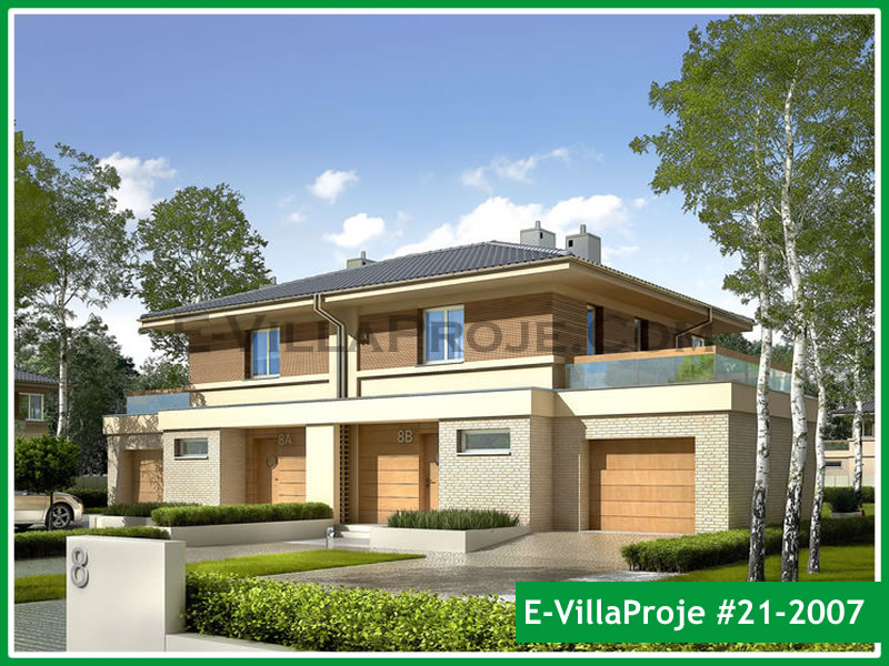 CKV-21-2007 134 m2 3+1 2 Katlı (Dubleks) Çelik Konstrüksiyon Villa Modeli