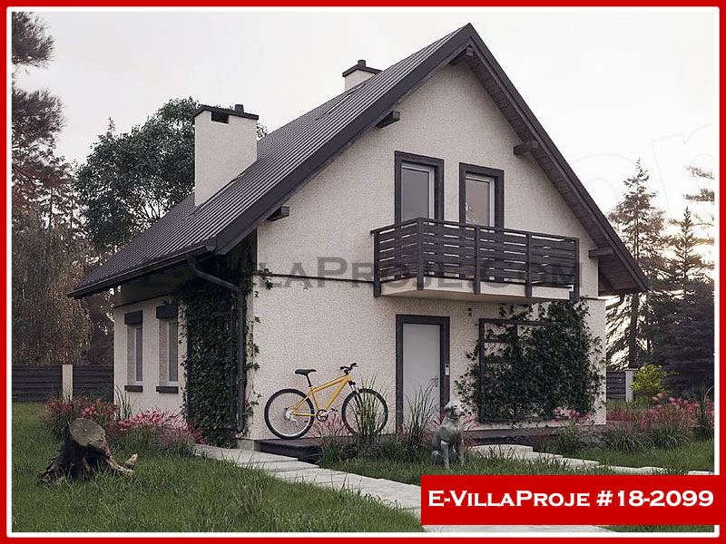 CKV-18-2099 145 m2 4+1 2 Katlı (Dubleks) Çelik Konstrüksiyon Villa Modeli