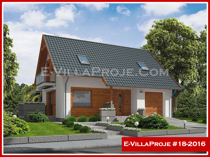 145 m² 2 Katlı (Dubleks) 4+1 Modern Çelik Konstrüksiyon Villa (Ev Villa Proje #18 - 2016) Cephe Görünümü ve Kat Planı