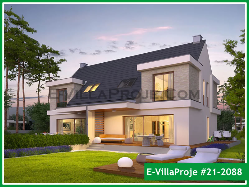 CKV-21-2088 151 m2 4+1 2 Katlı (Dubleks) Çelik Konstrüksiyon Villa Modeli