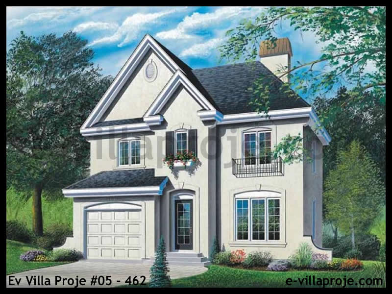 CKV-05-462 152 m2 4+1 2 Katlı (Dubleks) Çelik Konstrüksiyon Villa Modeli