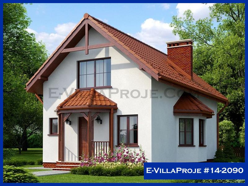152 m² 2 Katlı (Dubleks) 4+1 Özel Tasarım  Proje Çelik Konstrüksiyon Villa (Ev Villa Proje #14 - 2090) Cephe Görünümü ve Kat Planı