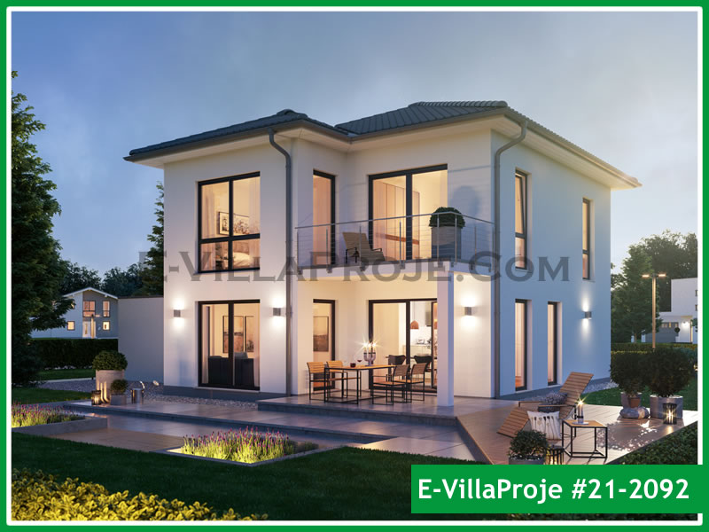 CKV-21-2092 160 m2 4+1 2 Katlı (Dubleks) Çelik Konstrüksiyon Villa Modeli