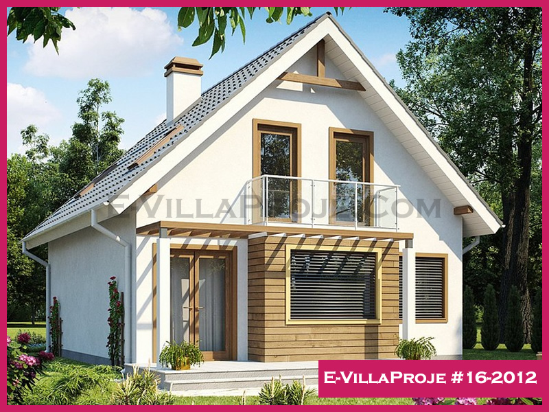 160 m² 2 Katlı (Dubleks) 4+1 Modern Çelik Konstrüksiyon Villa (Ev Villa Proje #16 - 2012) Cephe Görünümü ve Kat Planı