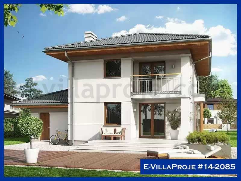 CKV-14-2085 166 m2 4+1 2 Katlı (Dubleks) Çelik Konstrüksiyon Villa Modeli