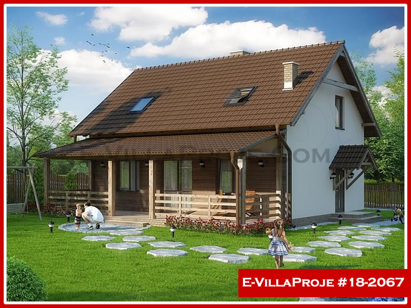 CKV-18-2067 173 m2 4+1 2 Katlı (Dubleks) Çelik Konstrüksiyon Villa Modeli