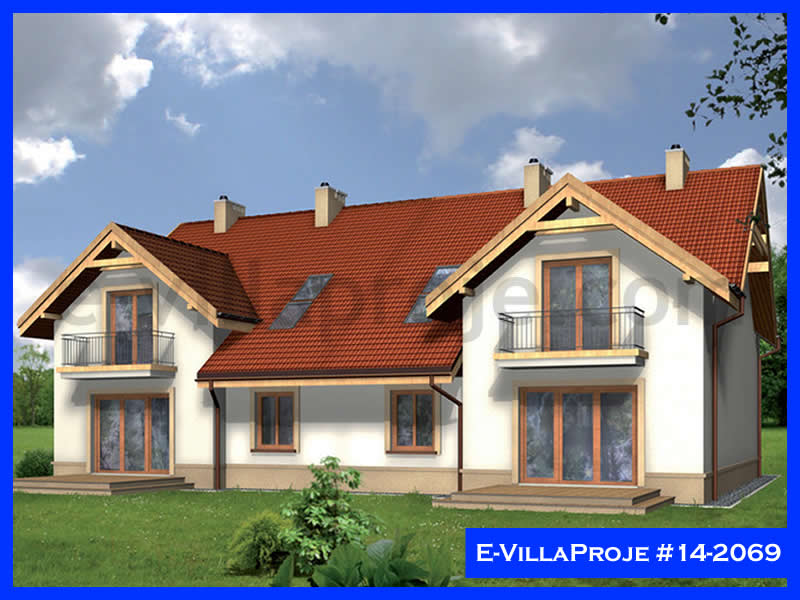 CKV-14-2069 174 m2 4+1 2 Katlı (Dubleks) Çelik Konstrüksiyon Villa Modeli