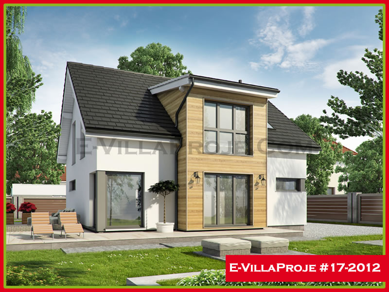 178 m² 2 Katlı (Dubleks) 4+1 Modern Çelik Konstrüksiyon Villa (Ev Villa Proje #17 - 2012) Cephe Görünümü ve Kat Planı