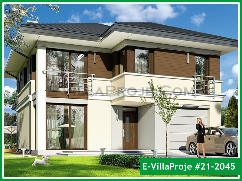 CKV-21-2045 185 m2 5+1 2 Katlı (Dubleks) Çelik Konstrüksiyon Villa Modeli