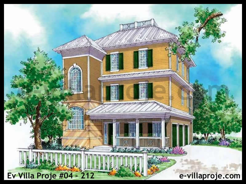 185 m² 3 Katlı (Dubleks) 5+1 Kır Evi Çelik Konstrüksiyon Villa (Ev Villa Proje #04 - 212) Cephe Görünümü ve Kat Planı