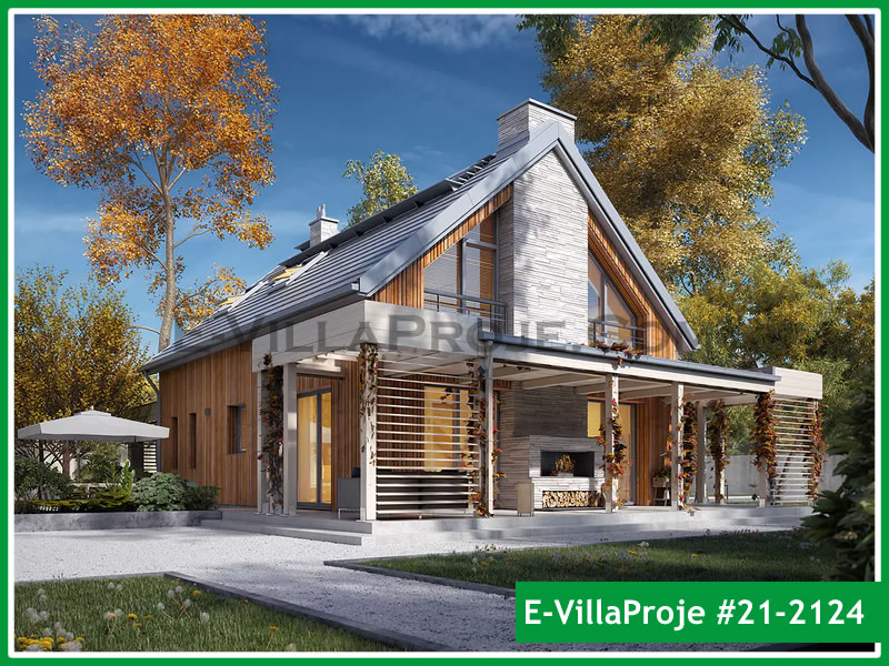 CKV-21-2124 187 m2 5+1 2 Katlı (Dubleks) Çelik Konstrüksiyon Villa Modeli