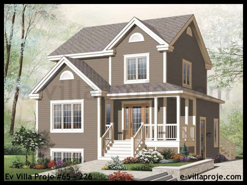 CKV-65-226 189 m2 5+1 3 Katlı (Dubleks) Çelik Konstrüksiyon Villa Modeli