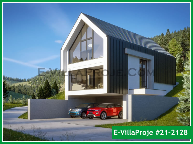 CKV-21-2128 191 m2 5+1 2 Katlı (Dubleks) Çelik Konstrüksiyon Villa Modeli