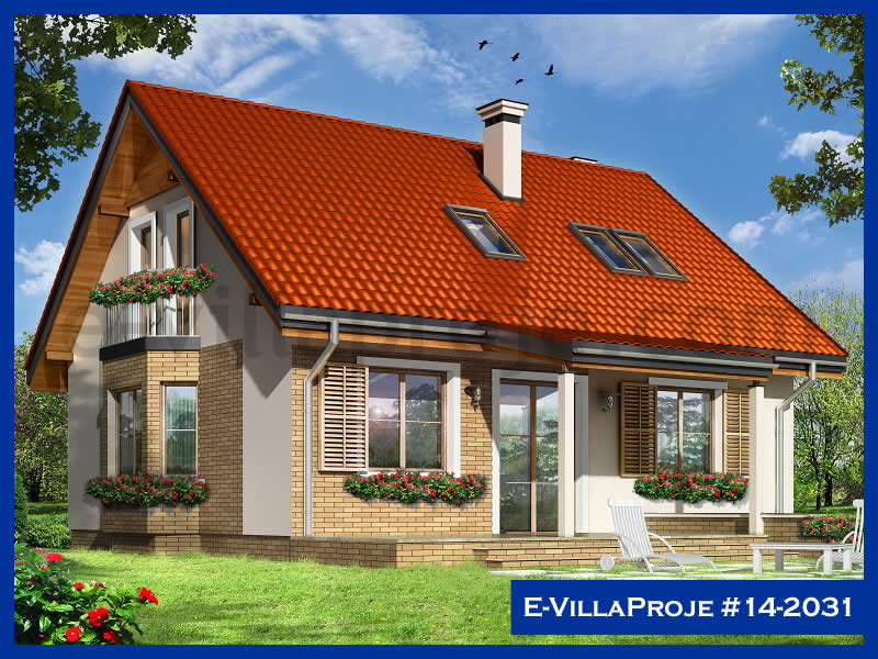 192 m² 2 Katlı (Dubleks) 5+1 Özel Tasarım  Proje Çelik Konstrüksiyon Villa (Ev Villa Proje #14 - 2031) Cephe Görünümü ve Kat Planı