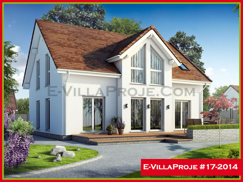 194 m² 2 Katlı (Dubleks) 5+1 Modern Çelik Konstrüksiyon Villa (Ev Villa Proje #17 - 2014) Cephe Görünümü ve Kat Planı
