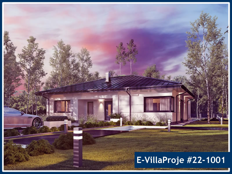 CKV-22-1001 197 m2 5+1 Tek Katlı Çelik Konstrüksiyon Villa Modeli