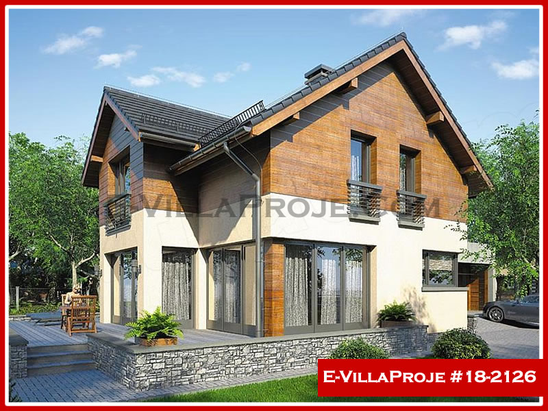 CKV-18-2126 203 m2 5+1 2 Katlı (Dubleks) Çelik Konstrüksiyon Villa Modeli