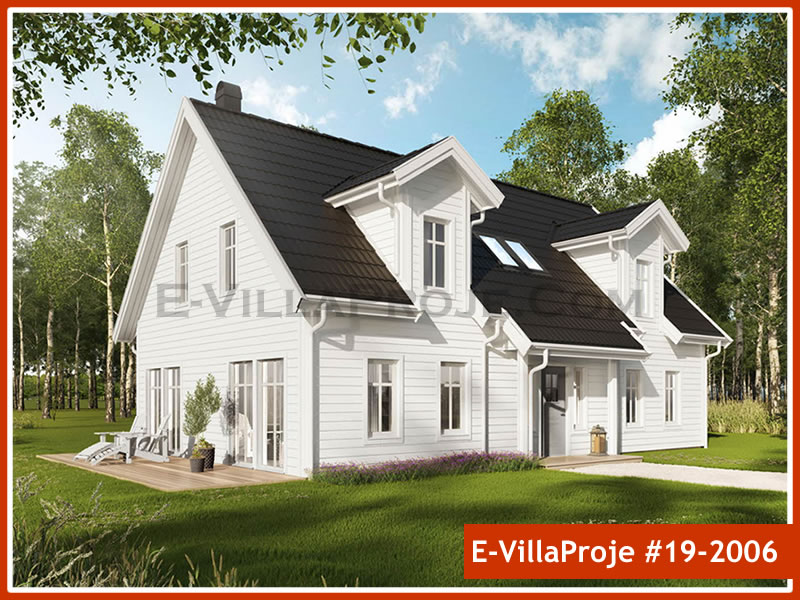 CKV-19-2006 203 m2 5+1 2 Katlı (Dubleks) Çelik Konstrüksiyon Villa Modeli