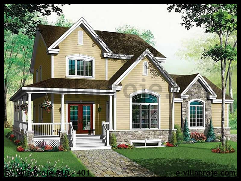 CKV-10-401 203 m2 5+1 2 Katlı (Dubleks) Çelik Konstrüksiyon Villa Modeli