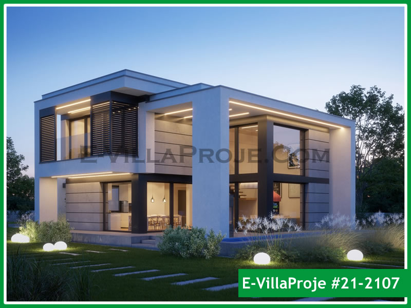 CKV-21-2107 203 m2 5+1 2 Katlı (Dubleks) Çelik Konstrüksiyon Villa Modeli