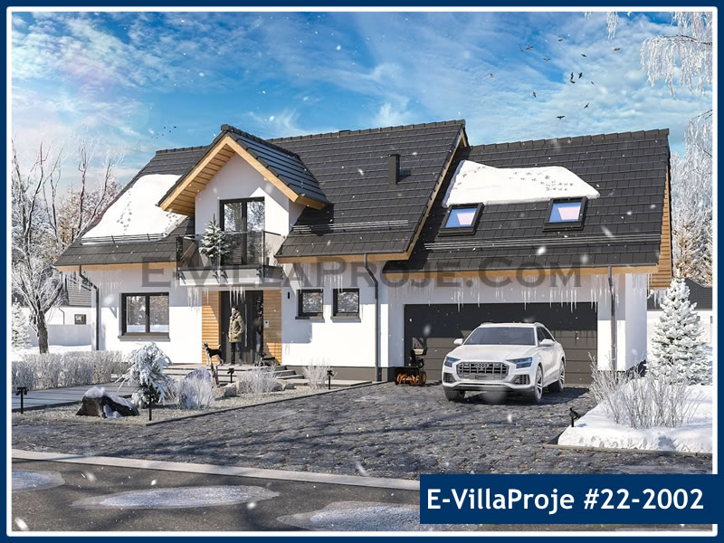CKV-22-2002 204 m2 5+1 2 Katlı (Dubleks) Çelik Konstrüksiyon Villa Modeli
