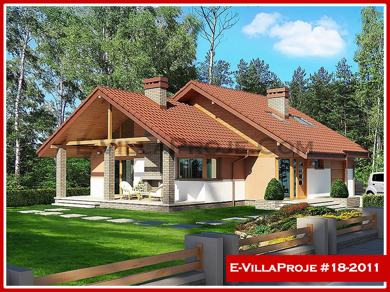 204 m² 2 Katlı (Dubleks) 5+1 Modern Çelik Konstrüksiyon Villa (Ev Villa Proje #18 - 2011) Cephe Görünümü ve Kat Planı
