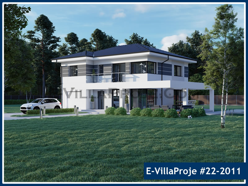 CKV-22-2011 206 m2 5+1 2 Katlı (Dubleks) Çelik Konstrüksiyon Villa Modeli