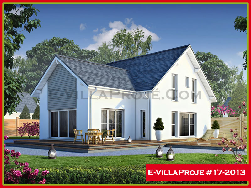 212 m² 2 Katlı (Dubleks) 5+1 Akdeniz Çelik Konstrüksiyon Villa (Ev Villa Proje #17 - 2013) Cephe Görünümü ve Kat Planı