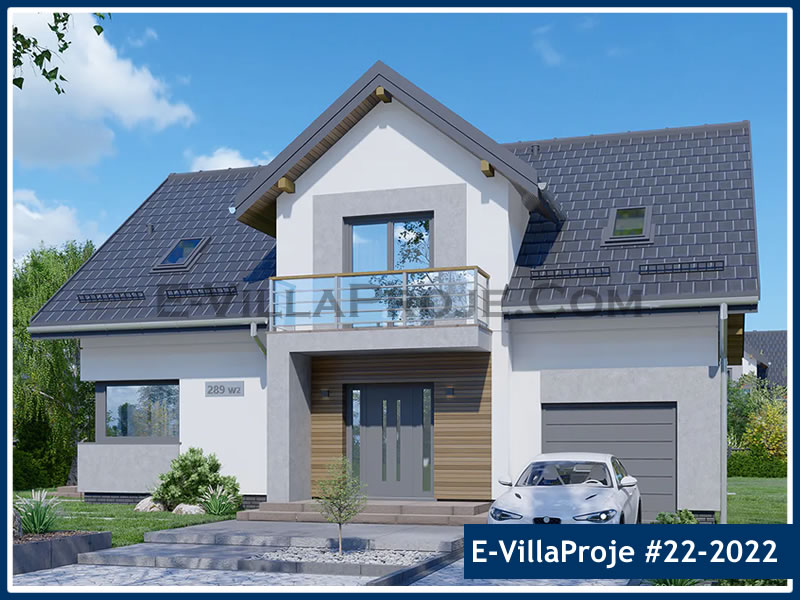 CKV-22-2022 234 m2 5+1 2 Katlı (Dubleks) Çelik Konstrüksiyon Villa Modeli