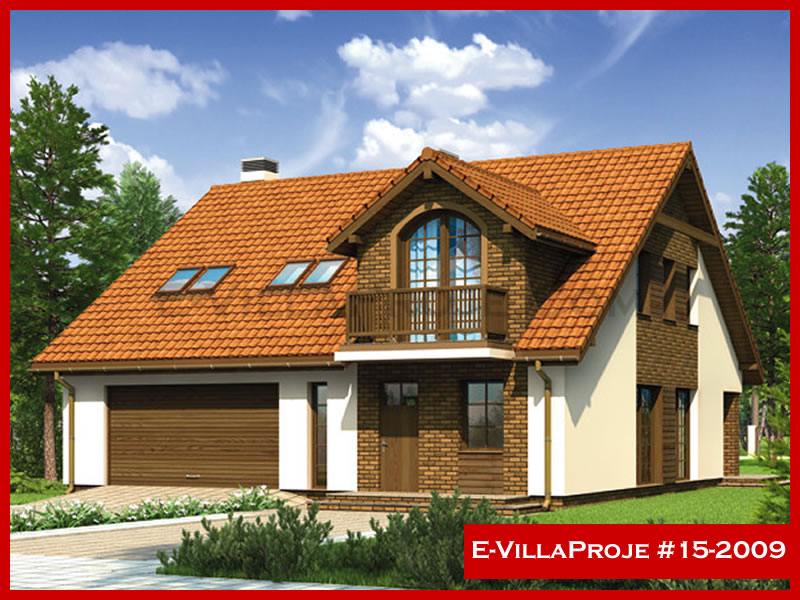 CKV-15-2009 235 m2 5+1 2 Katlı (Dubleks) Çelik Konstrüksiyon Villa Modeli