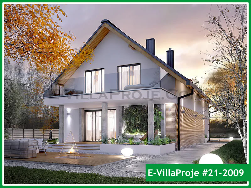 CKV-21-2009 237 m2 5+1 2 Katlı (Dubleks) Çelik Konstrüksiyon Villa Modeli